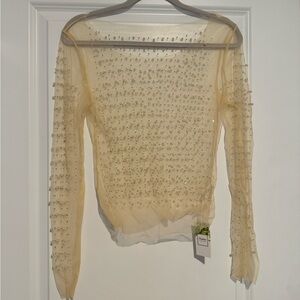 Pearl Mesh Top